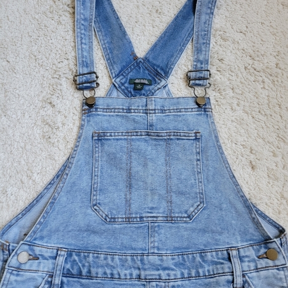 Wild Fable Distressed Denim Overall Shorts - Picture 4 of 8